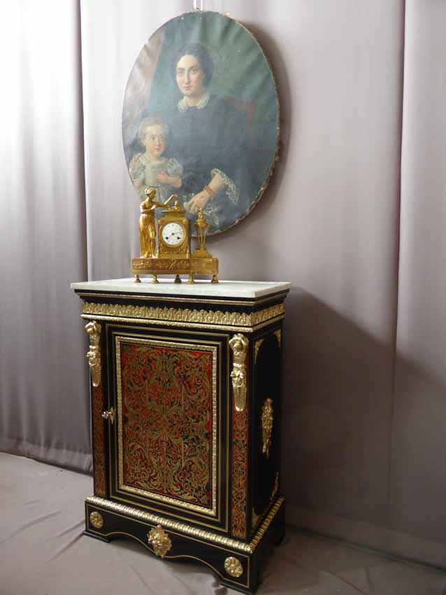 Support Furniture Marquetry Boulle, Napoleon III-photo-2