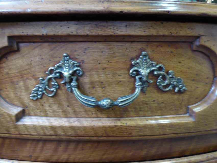 Commode Arbalète En Noyer, époque XVIIIème Siècle-photo-4