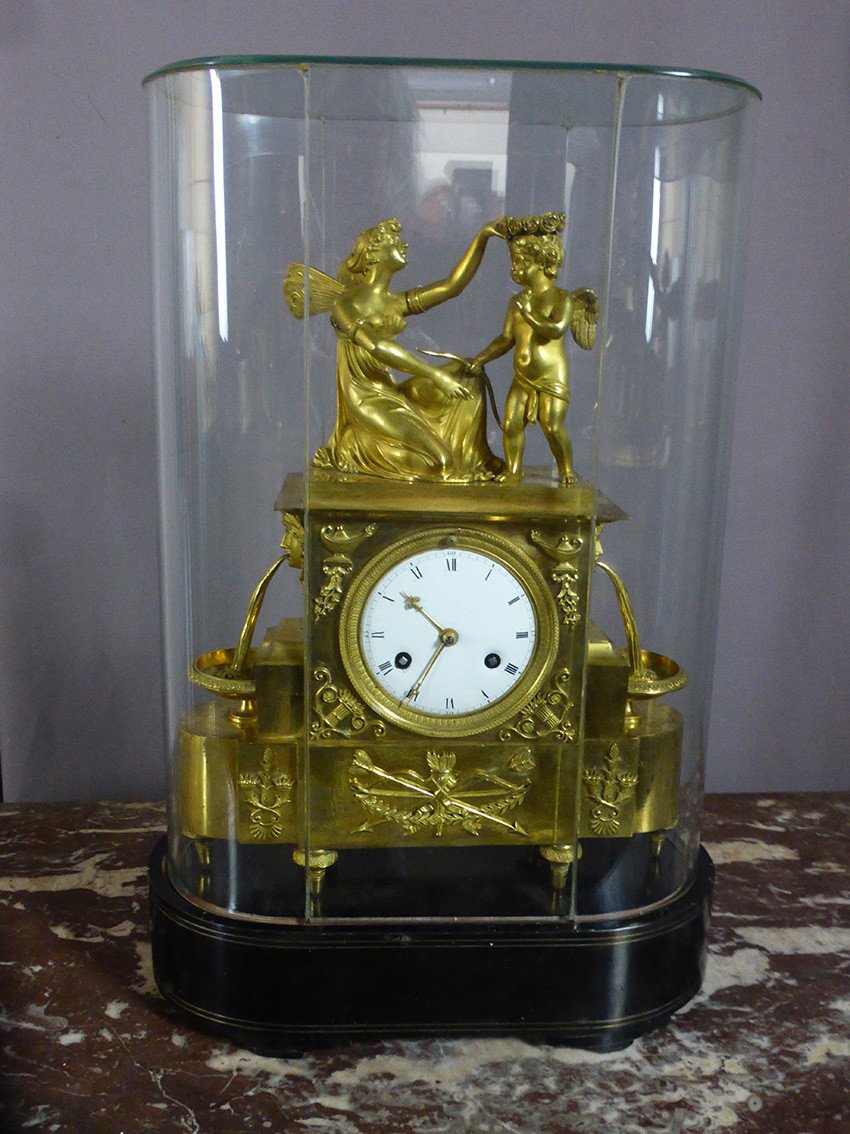 Pendule En Bronze Doré XIX