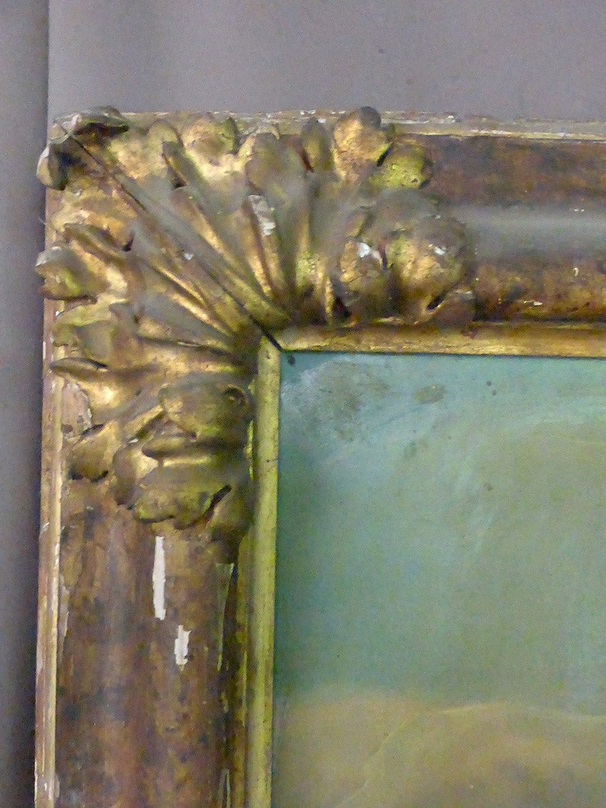 Large Table XIX "saint John The Baptist And The Mystical Lamb" XVII Frame.-photo-2