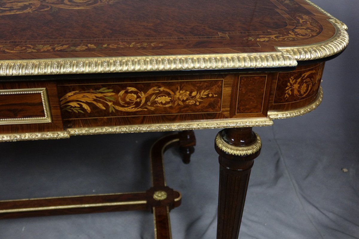 Middle Table In Marquetry XIX-photo-4