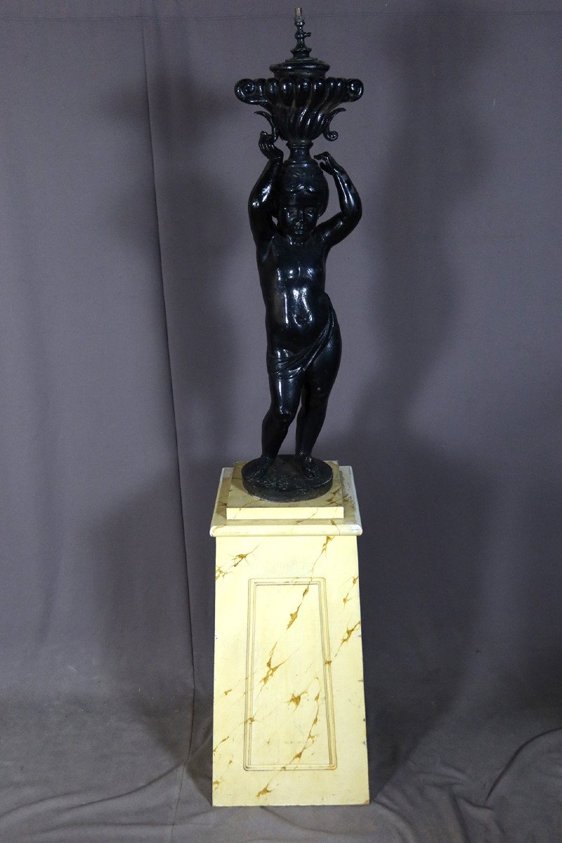 Cast Iron Statue Signed Jean Jacques Ducel (1801-1877)-photo-5