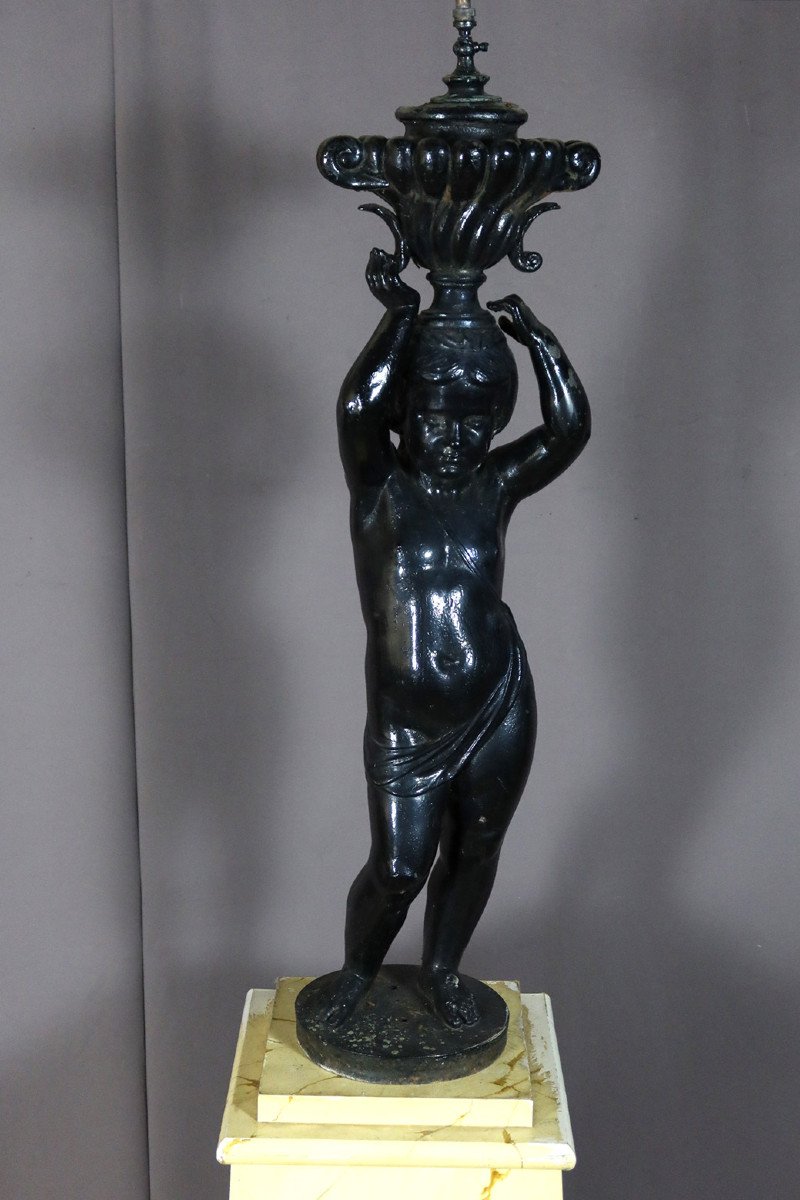 Cast Iron Statue Signed Jean Jacques Ducel (1801-1877)