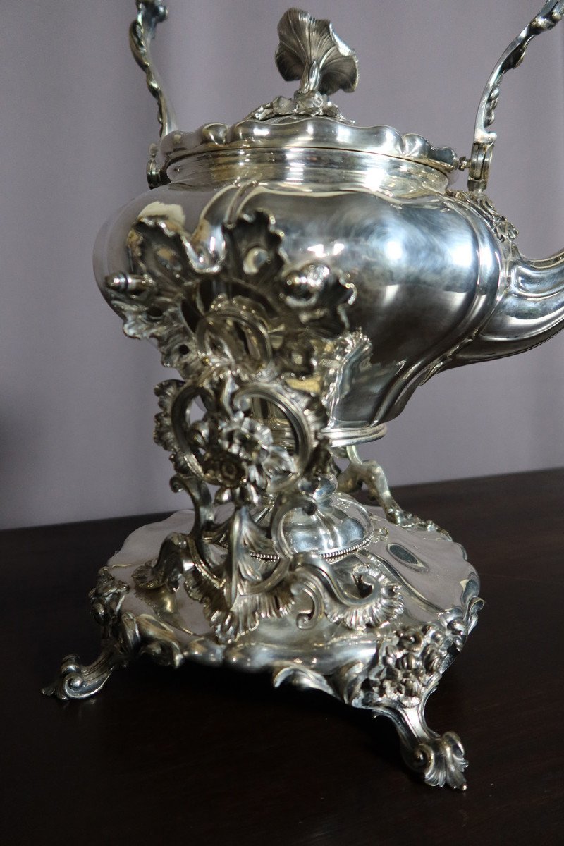 Samovar Maison Christofle En Métal Argenté -photo-2