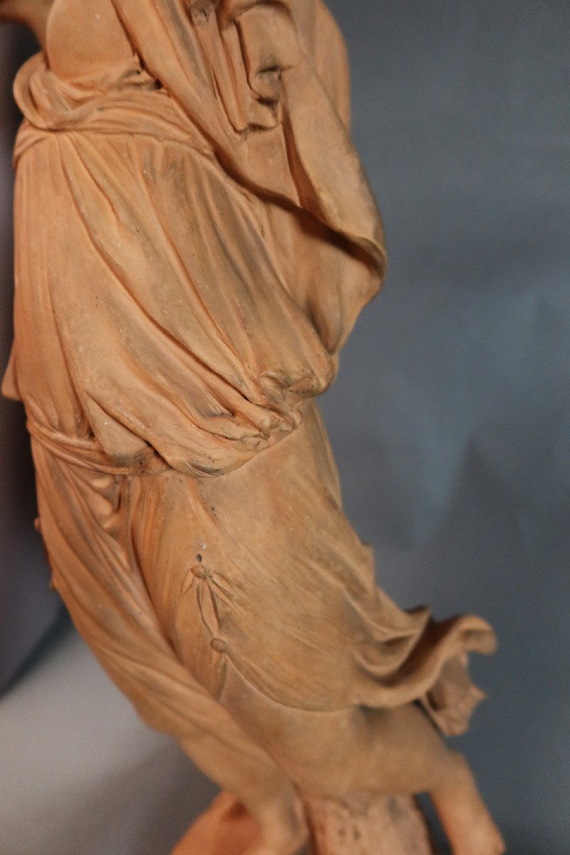 Terracotta Sculpture Signed Jonchery-photo-4