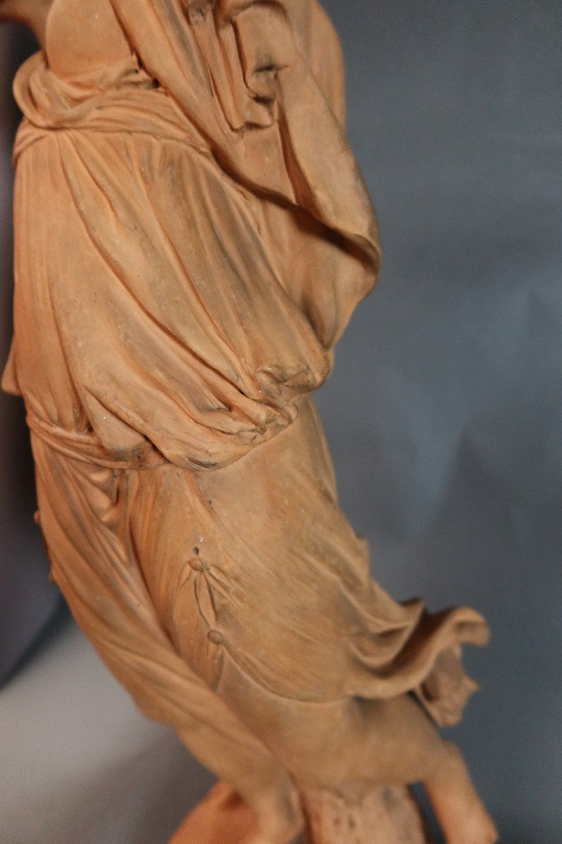 Terracotta Sculpture Signed Jonchery-photo-4