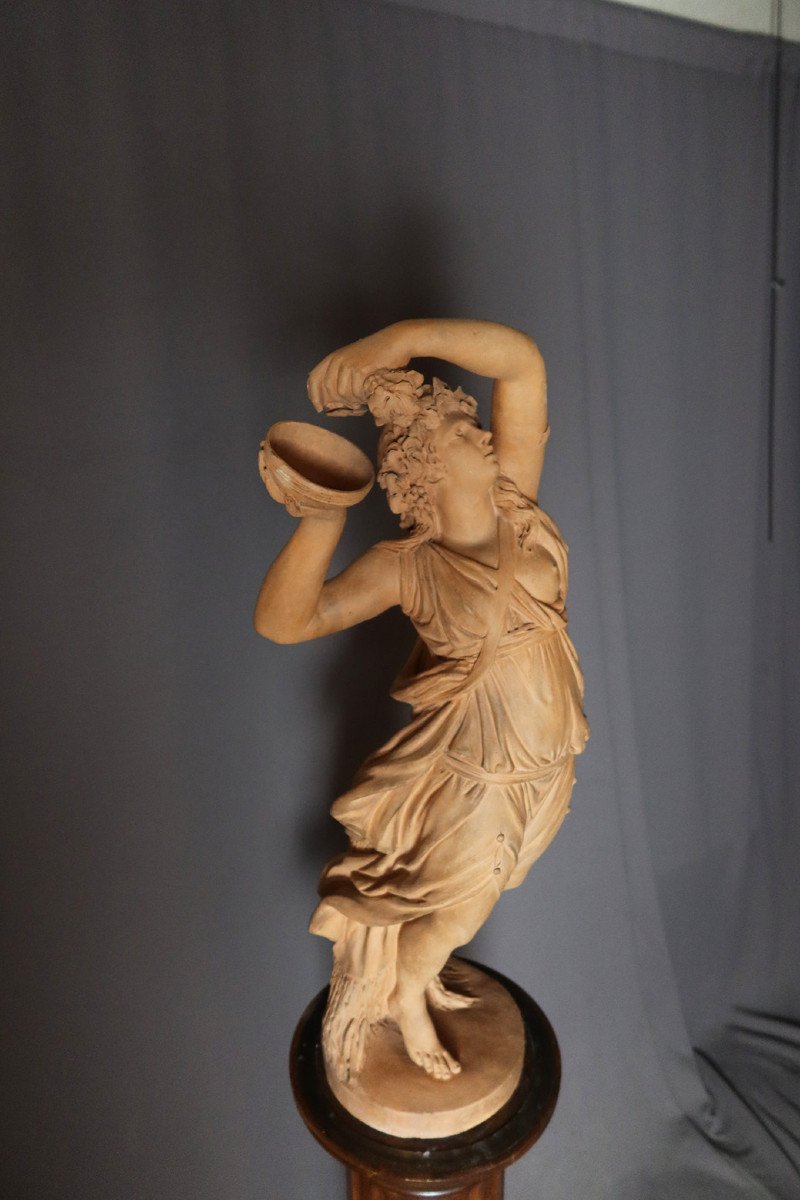 Terracotta Sculpture Signed Jonchery-photo-4