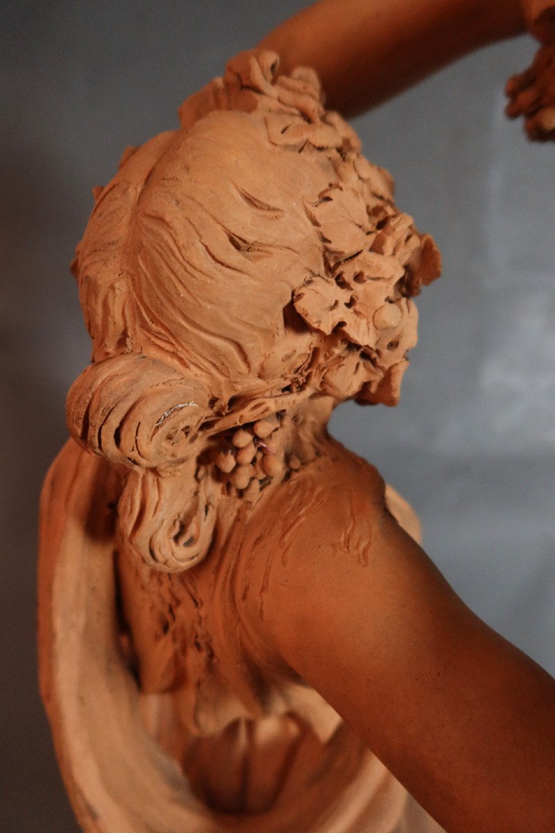 Terracotta Sculpture Signed Jonchery-photo-8