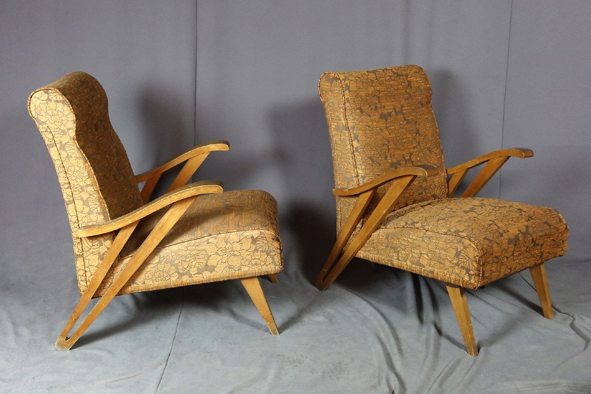 Pair Of Vintage Armchairs