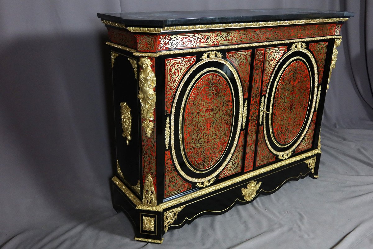 Boulle Marquetry Buffet XIX-photo-3