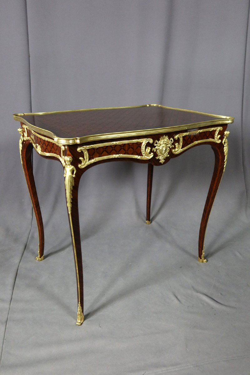 Salon Table In Marquetry XIX