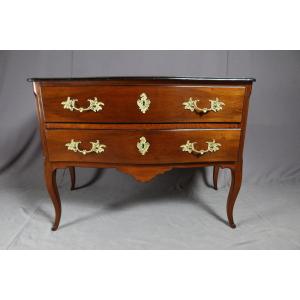 Commode Sauteuse XVIII En Noyer 