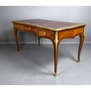 Bureau Louis XV En Marqueterie