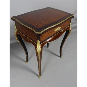 Marquetry Table Signed Tahan