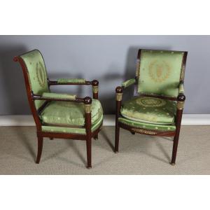 Pair Of Empire Style Armchairs