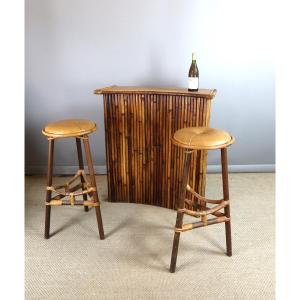 Bar And Two Stools