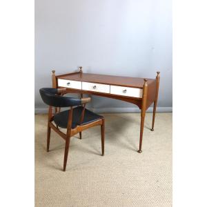 Vintage Desk And Armchair