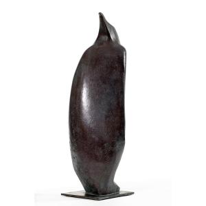 Bronze Sculpture "emperor Penguin" Signed Patrick Lang