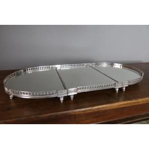 Surtout de table en bronze argenté XIXème siècle