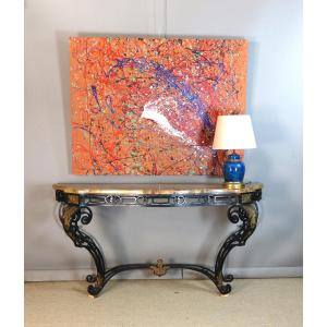 Large Wrought-iron Console