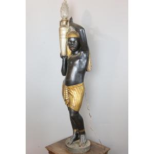 Cast-iron Nubian Signed Durenne