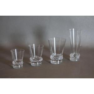 Daum Crystal Glass Set Model Sorcy 50 Pieces