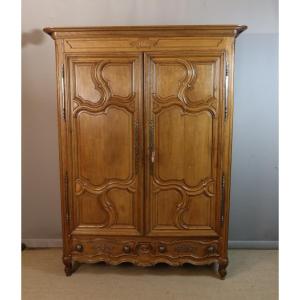 18th Century Blond Oak Armoire