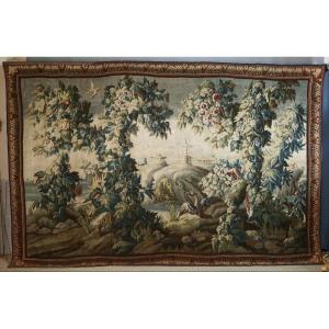 Grande tapisserie Aubusson XVIIIème siècle