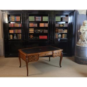 bureau en noyer de la maison Potheau Constantin XIX
