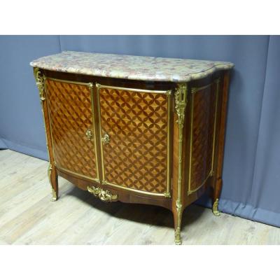 Buffet Napoleon III Marquetry Stamped "crystal Staircase"