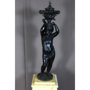 Cast Iron Statue Signed Jean Jacques Ducel (1801-1877)