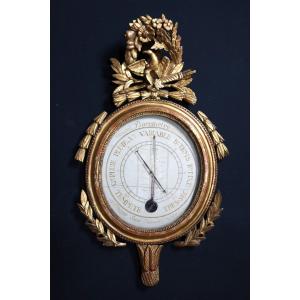 Barometer In Golden Wood XVIII