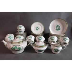 Art Deco Porcelain Tea And Dessert Service Rouard In Paris