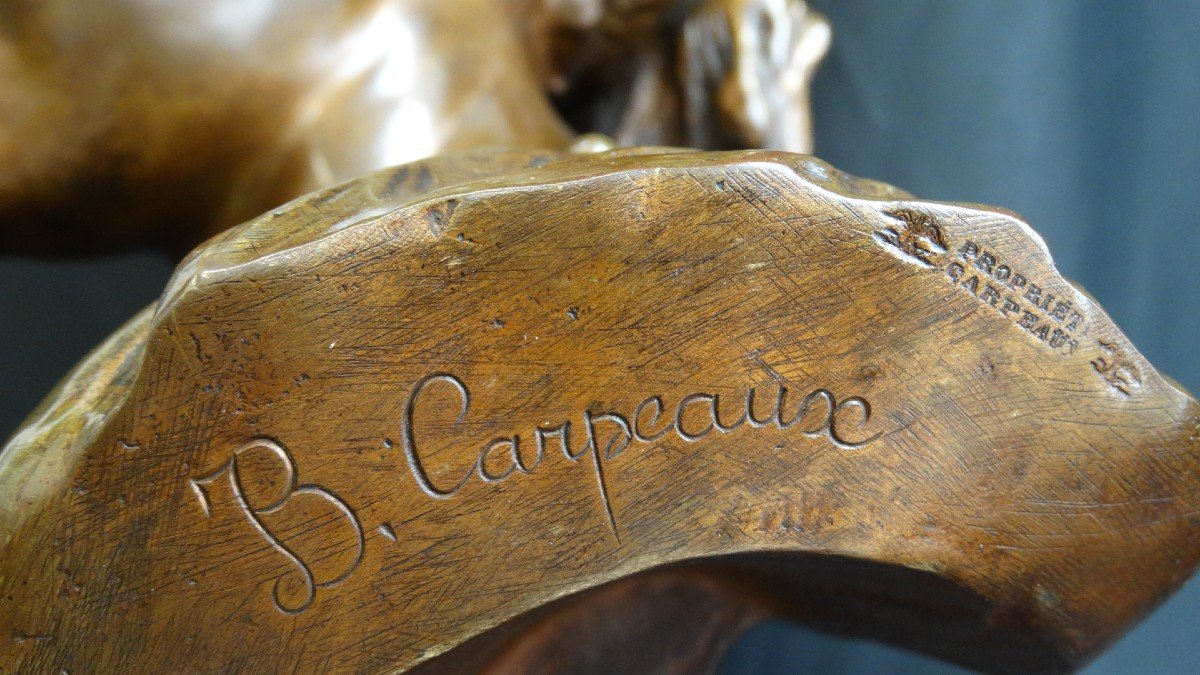 "la Laughing Neapolitan" Bronze Owned By Jb Carpeaux-photo-3