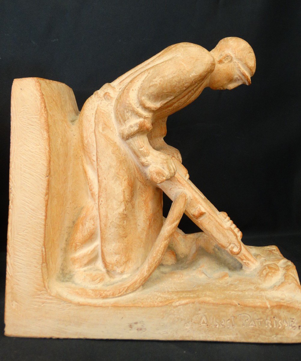 “the Workers” Terracotta By Albert-marius Patrisse-photo-3