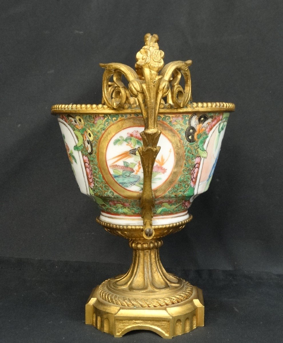 Porcelaine de Chine ( monture bronze ) époque Napoléon 3-photo-3