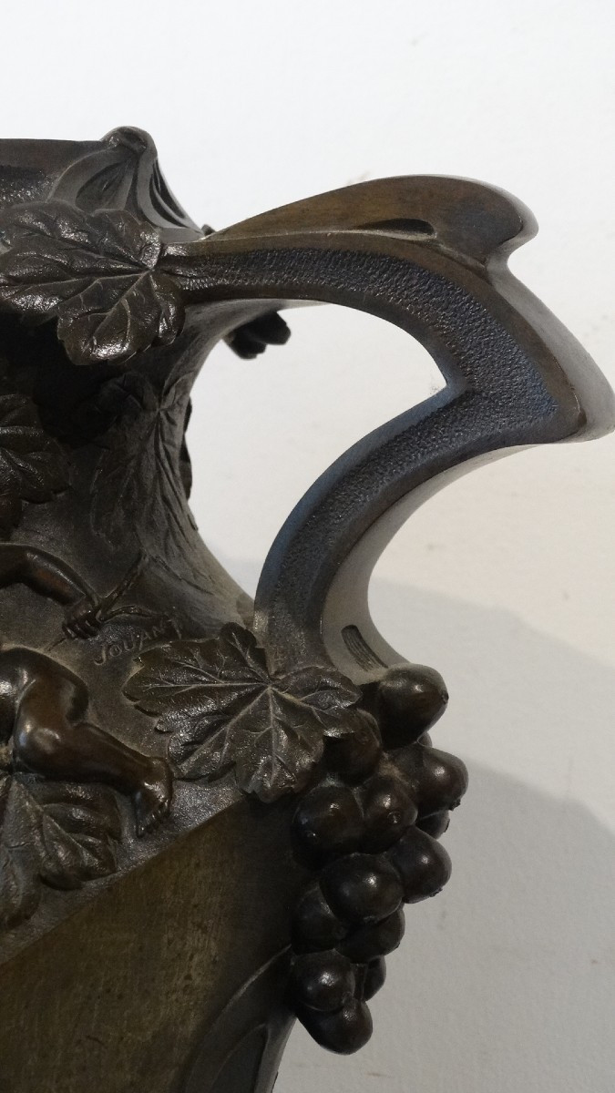Porte-parapluie en bronze de Jules Jouant-photo-4