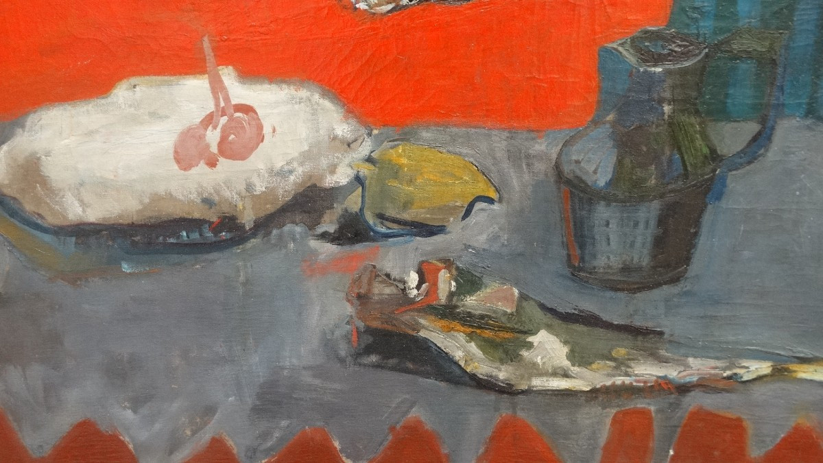 L'épervier, huile sur toile de Francis Beaudelot-photo-2