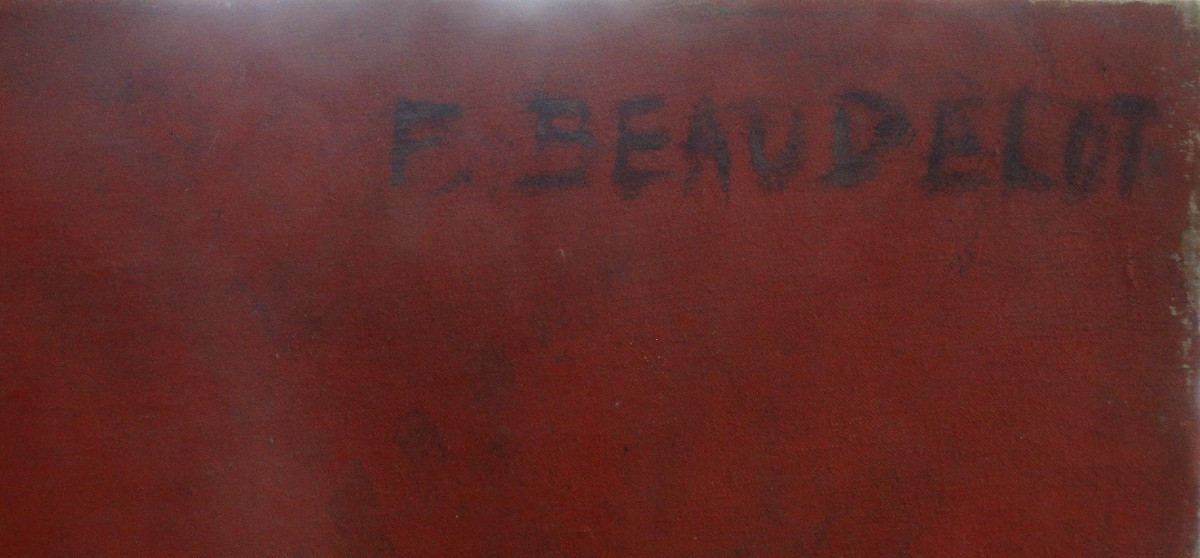 L'épervier, huile sur toile de Francis Beaudelot-photo-2