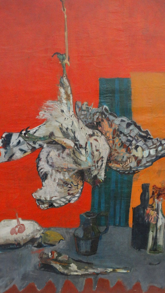 L'épervier, huile sur toile de Francis Beaudelot-photo-3