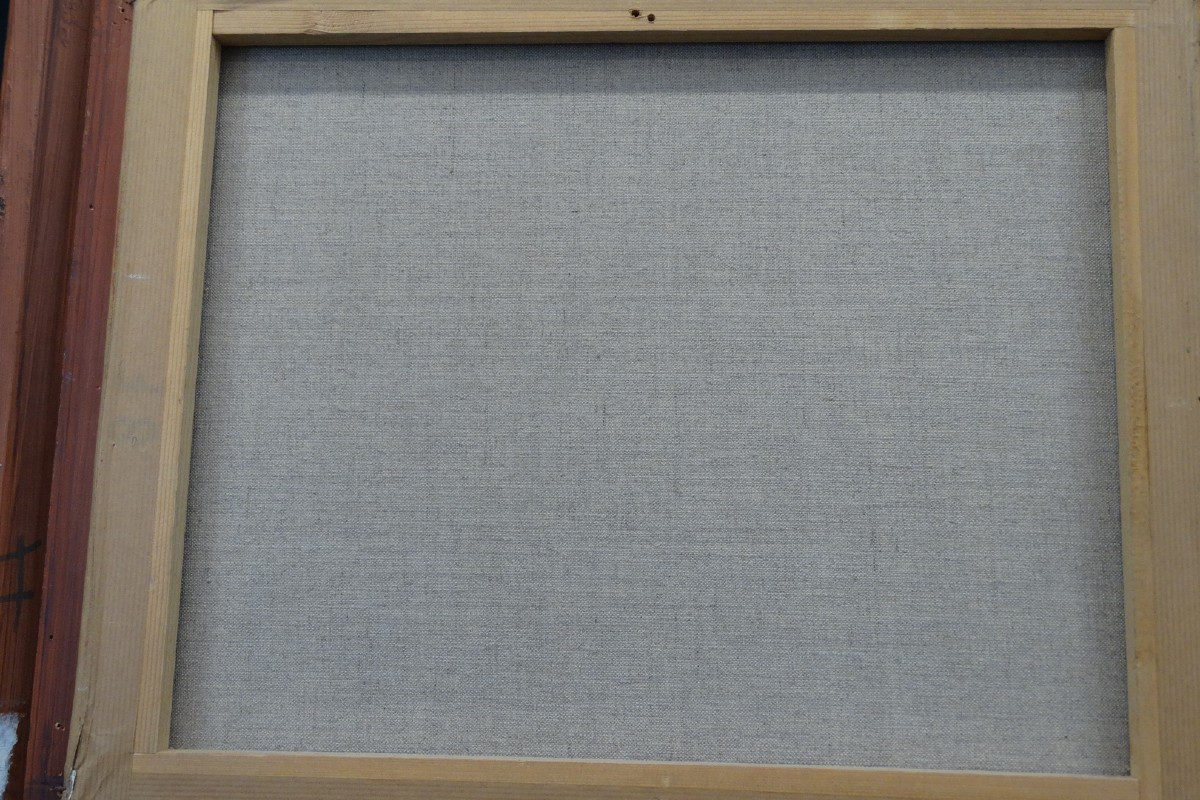 "Groupe de cavaliers " , huile sur toile de Pierre Bisiaux -photo-4