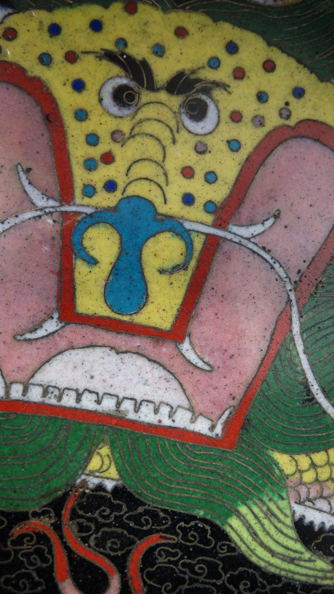 Cloisonné Cup, China, Early 20th Century-photo-2