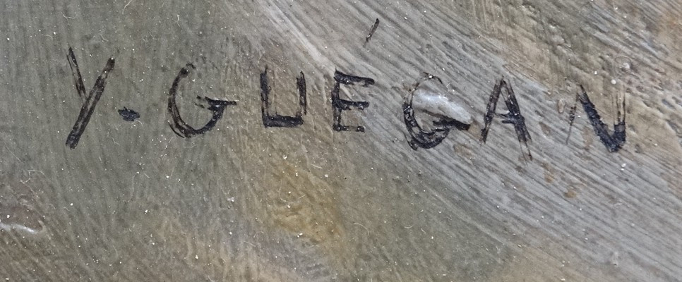 "bouquet" Oil On Panel By Yvonne Guégan-photo-3