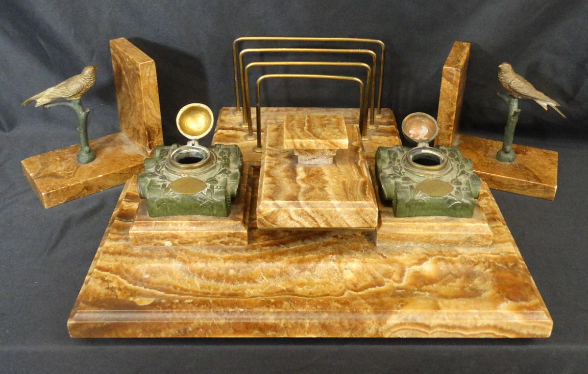 Nécessaire  de bureau encriers forme de  chars d'assaut  -photo-5