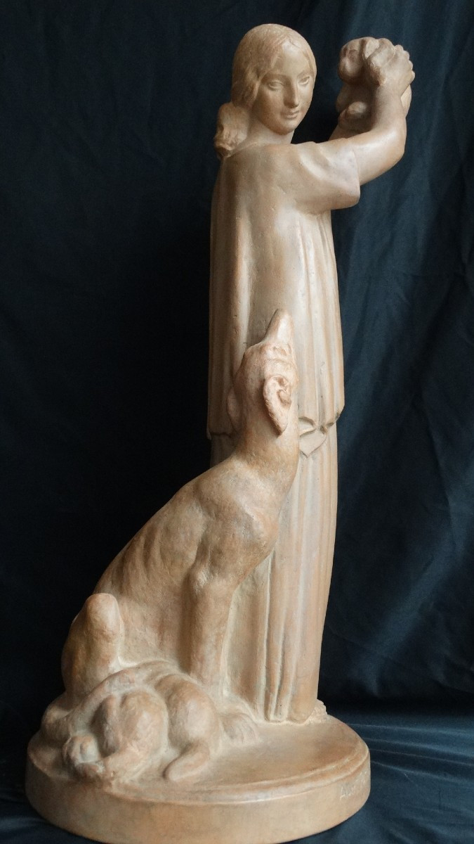 "teasing", Terracotta By Albert-marius Patrisse-photo-1