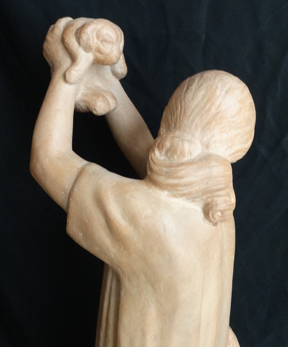 "teasing", Terracotta By Albert-marius Patrisse-photo-5