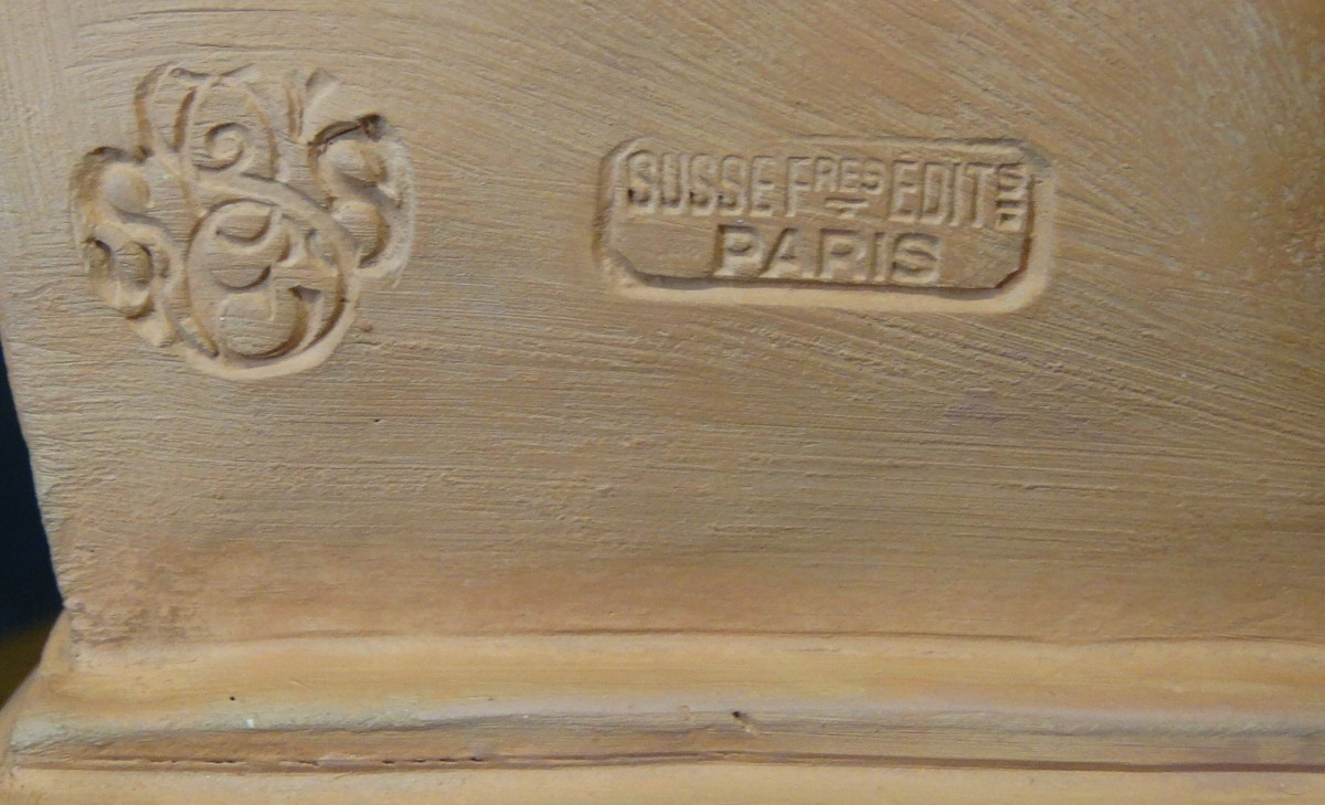 "why Be Born A Slave?" Terracotta Sculpture By Jb Carpeaux, Published By Susse-photo-1