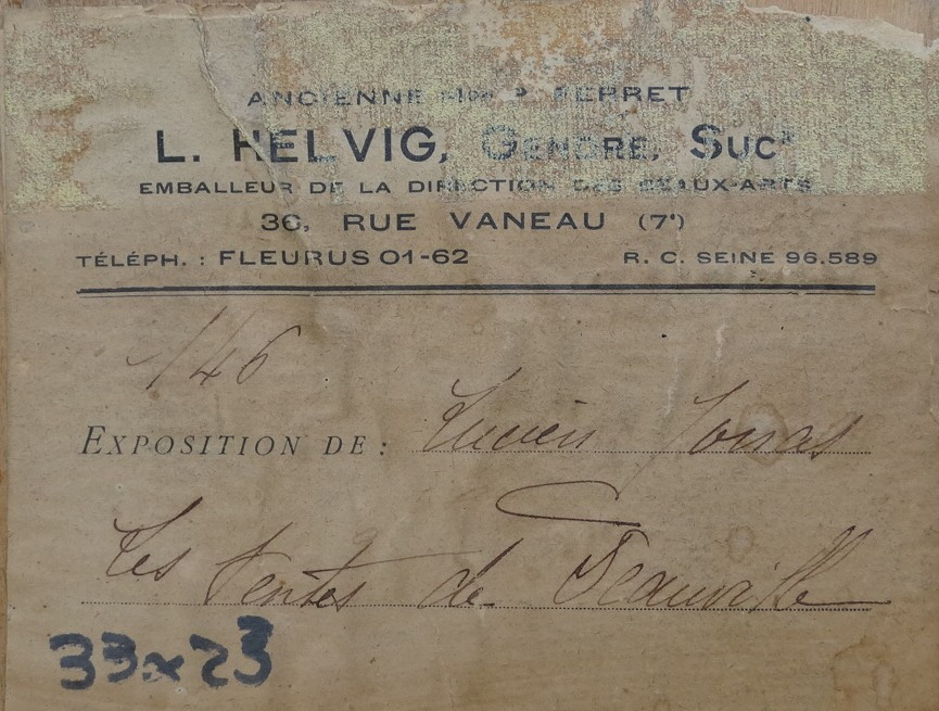 "tents At Deauville", Beach Scene By Lucien Jonas-photo-4