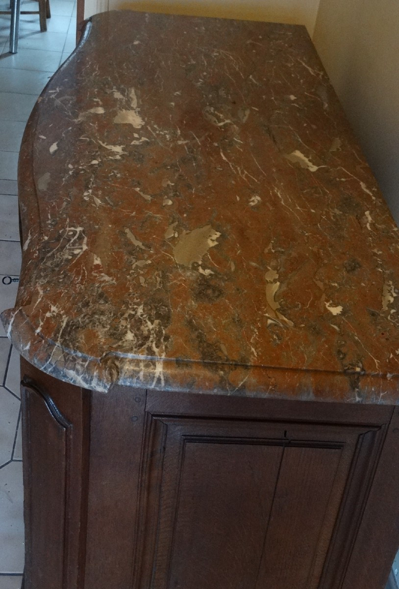 Buffet de chasse époque Régence portes galbées -photo-3