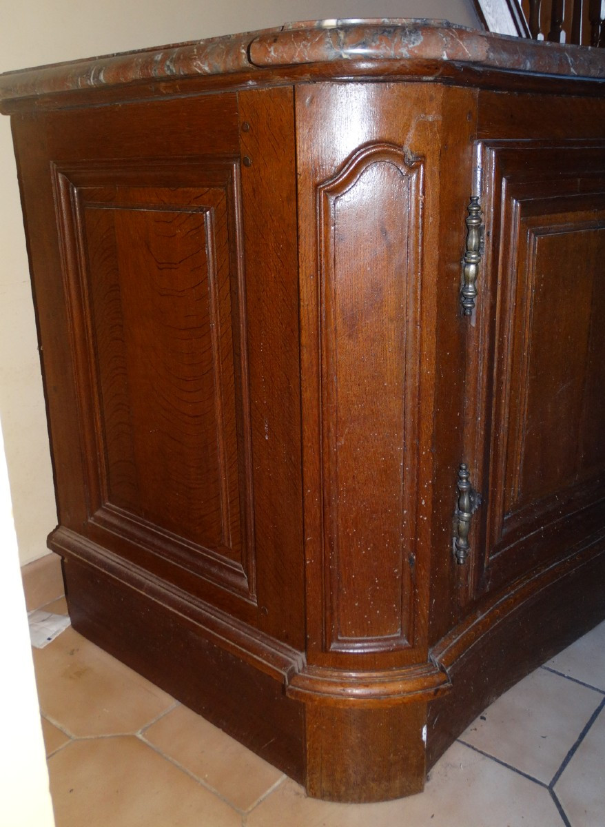 Buffet de chasse époque Régence portes galbées -photo-4